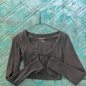 Garage cropped long sleeve